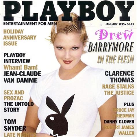 Drew Barrymore in 1990. Time Life Pictures/DMI/The LIFE Picture Collection via Getty Images/Getty Images Barrymore was featured on the cover of Playboy Magazine in January 1995. "It was like my own personal adventure," Barrymore told the HFPA at the time when asked about posing nude. "I totally had a great time with it and I think I'm very ...